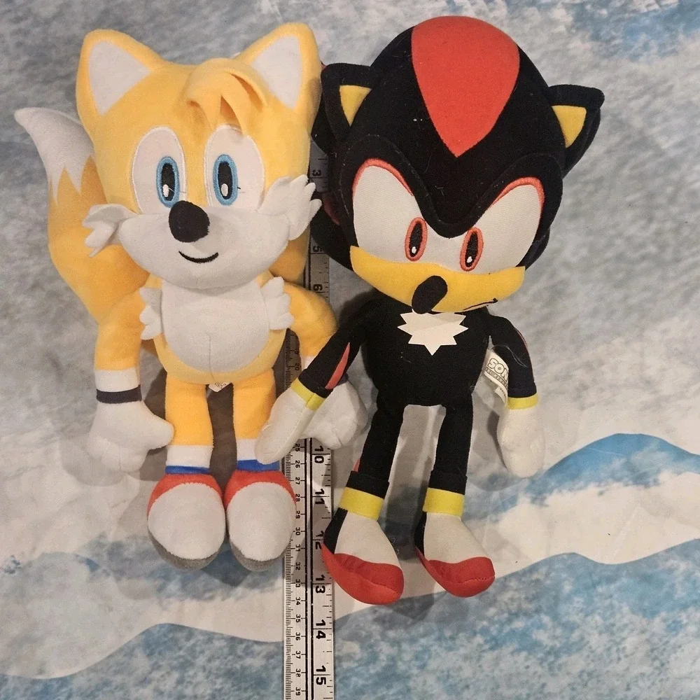 Sonic The Hedgehog Plush Bundle Sonic Tails Shadow Flash Sonic Sega Jakks‎ Lot